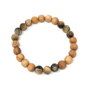 Palo Santo Bracelet: Yellow Tiger&#39;s Eye 333