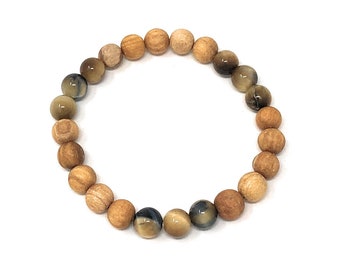 Palo Santo Bracelet: Yellow Tiger's Eye 333