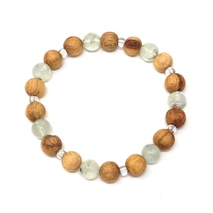 Bransoletka Palo Santo: Prehnit -Brilliance-