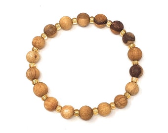 Palo Santo Bracelet: Golden Empress