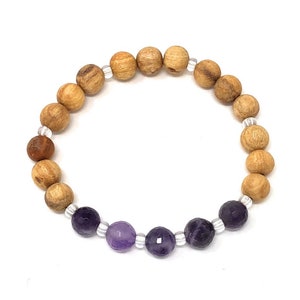 Palo Santo Bracelet: Amethyst -Wanderlust-