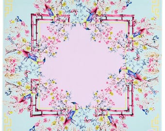 Mahjong Mat, Mahjong tablecloth, Mahj, Chinoiserie, mahjong, neoprene, washable, bespoke, bam bird, ginger jar, bamboo