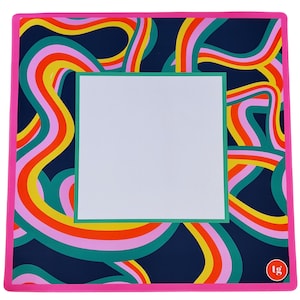 Mahjong Mat, Swirls, Mahjong tablecloth, Mahj, Club Mahj, Bright, mahjong mahjong, neoprene, washable, bespoke, swirls, modern