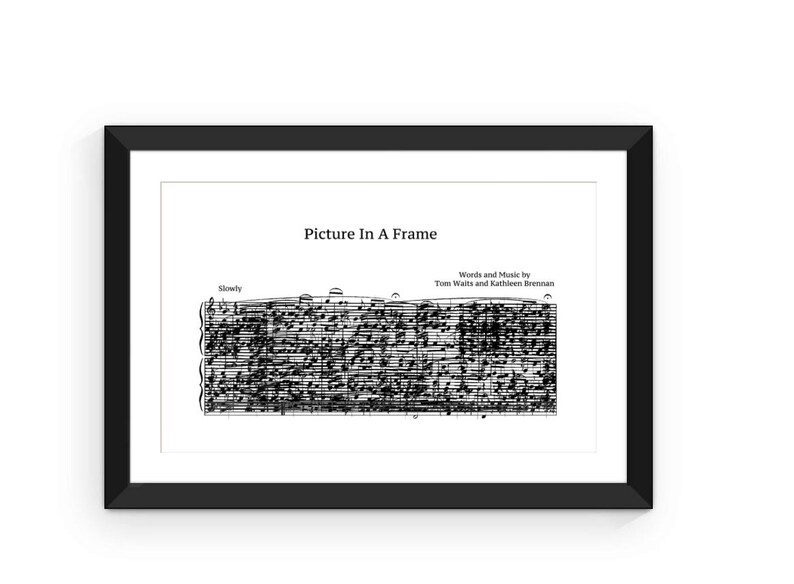 Picture In A Frame By Tom Waits Diy Sheet Wall Art Image 0