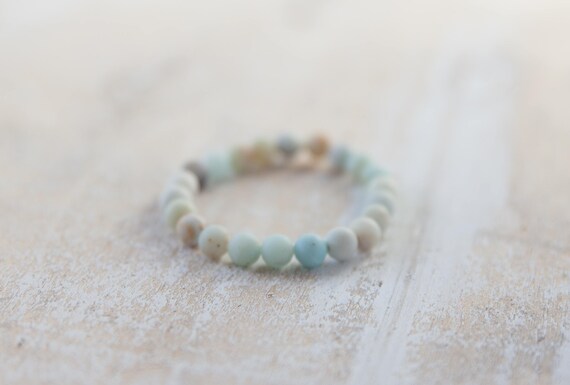 Matte Amazonite Bracelet Natural Matte Amazonite Stone Etsy Matte Amazonite Bracelet Natural Matte Amazonite Stone Etsy