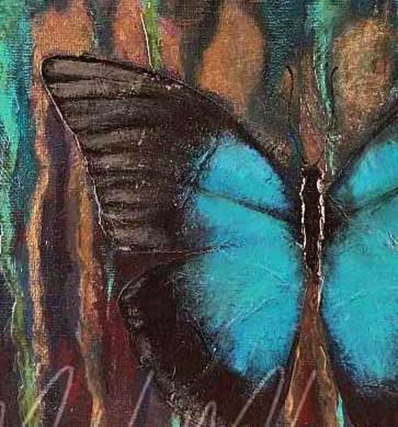 Reminisce Butterfly, Butterfly Print Wall Art Butterfly Wall Decor Original Butterfly Art, Butterfly Painting Print, nature, wildlife beauty image 3