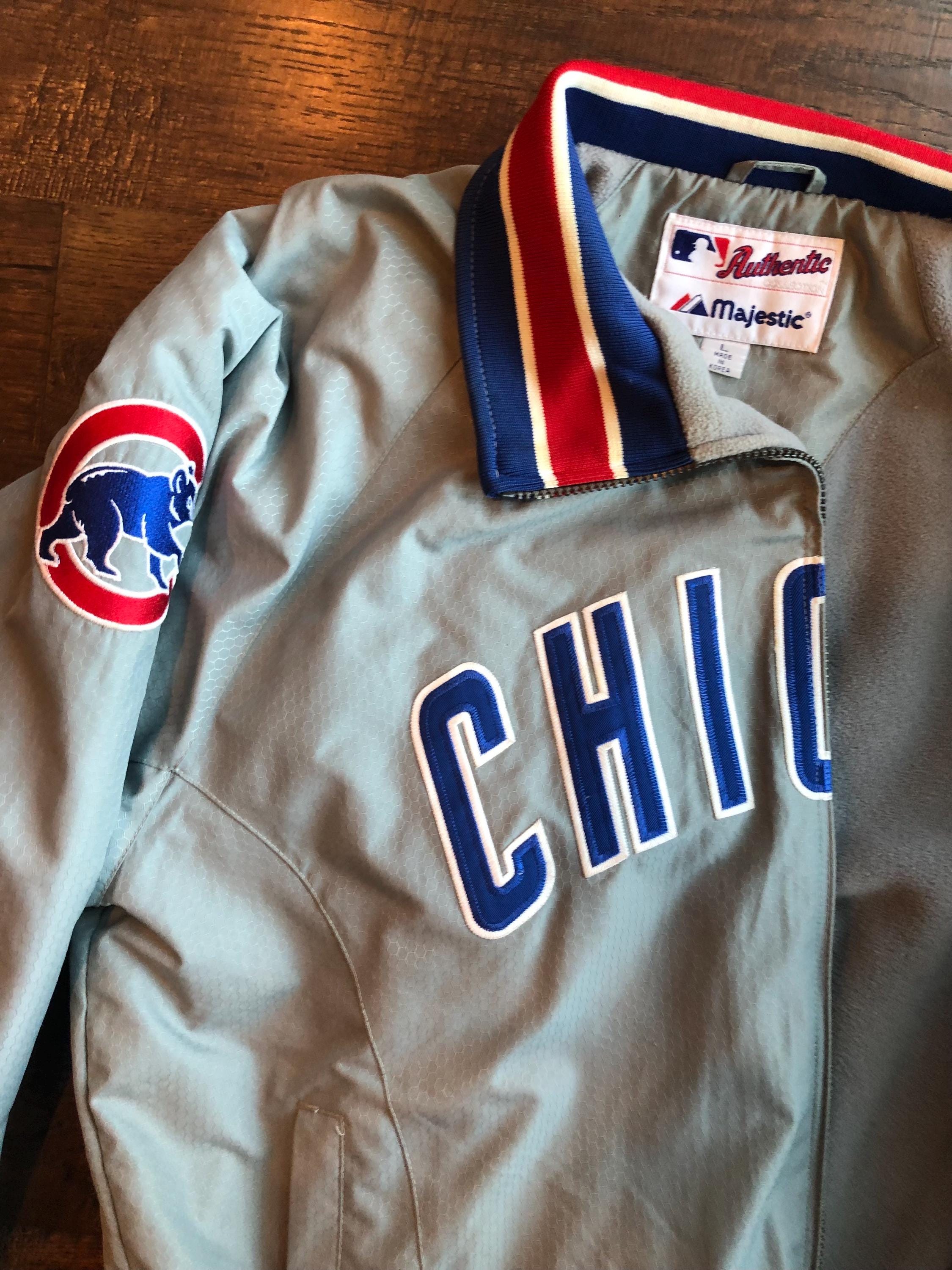 マジェスティック MLB シカゴ・カブス オーセンティックジャケット L Authentic Vintage Majestic Chicago Cubs MLB Baseball RARE