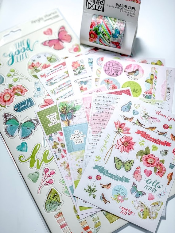 Simple Stories Simple Vintage Botanicals 4x6 Stickers