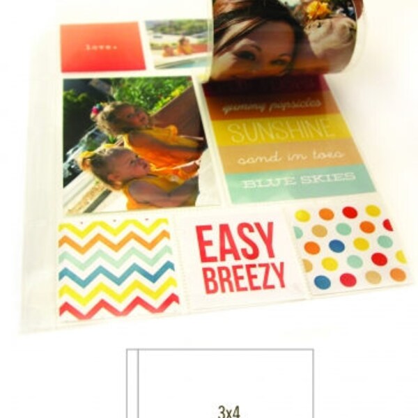 Simple Stories 3 x 4 Photo Flip Pockets