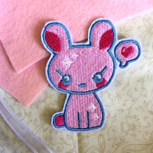 IRON ON PATCH - Kawaii Bunny