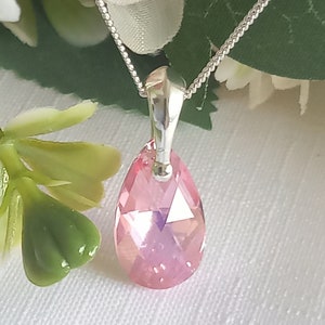 Pink Crystal Invisible Necklace The Aurora