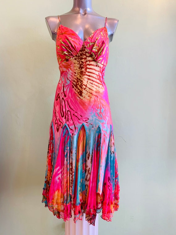 Diane Freis silk dress