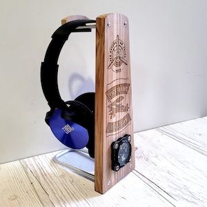 Headphone stand Gift for aviator Table stand Stand Gift for Pilot Wooden supply