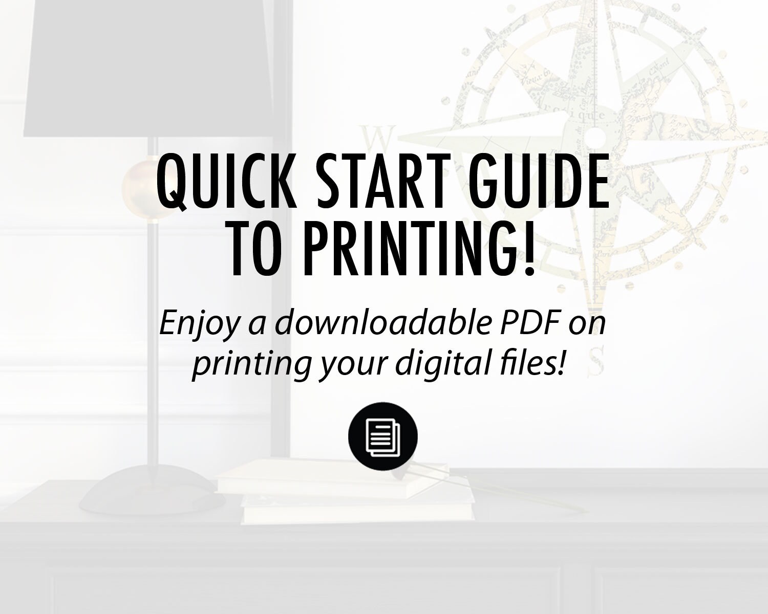 Compass Map Print Vintage Map Print Travel Artwork Compass | Etsy