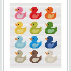 Cross Stitch Rubber Duck Pattern