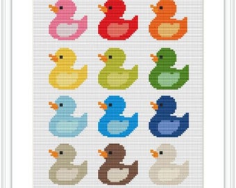 Cross Stitch Rubber Duck Pattern