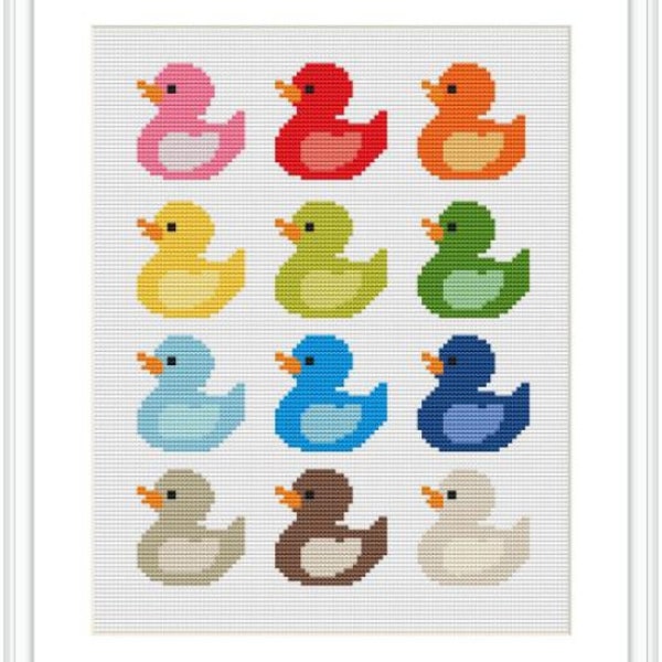 Duck Cross Stitch Etsy