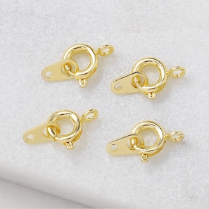 18K gold plated brass clasp,extra thick plating, Spring clasp, Clasp pendant, Bracelet Clasp, Necklace making, jewelry diy clasp,Nickel free