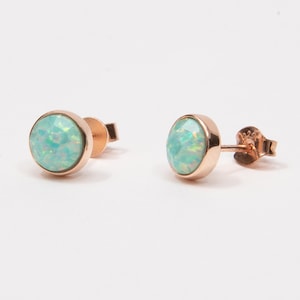 Sterling Silver Fire Opal Earrings, 18K yellow, white, or rose gold vermeil, Anniversary Gift+Birthday Gift, Birthstone+Gift For Her