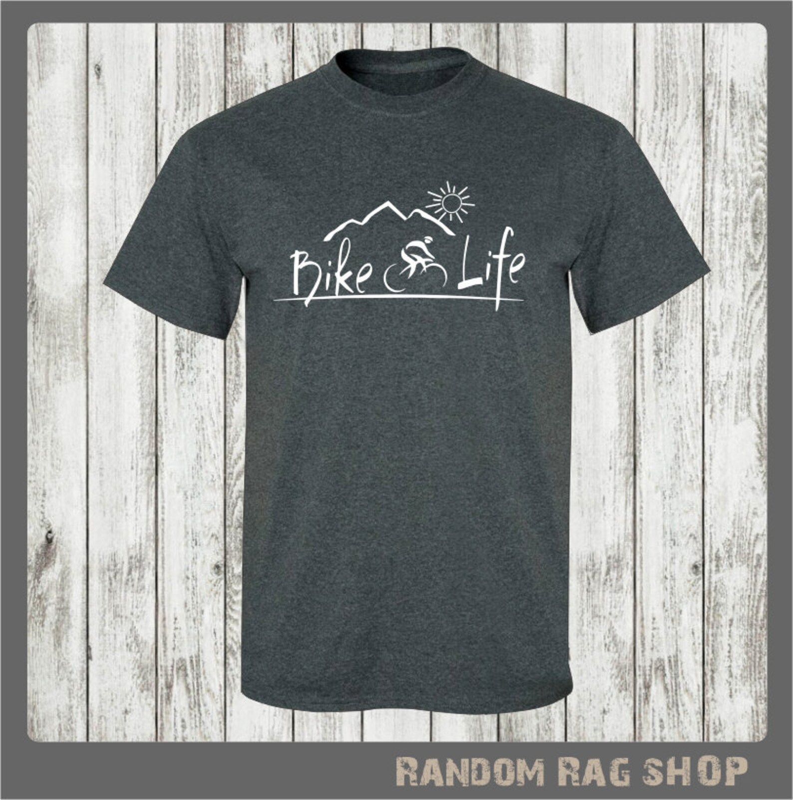 Bike Life Tshirt 079 Bicyclemountain Bikingbicycle Tee Etsy