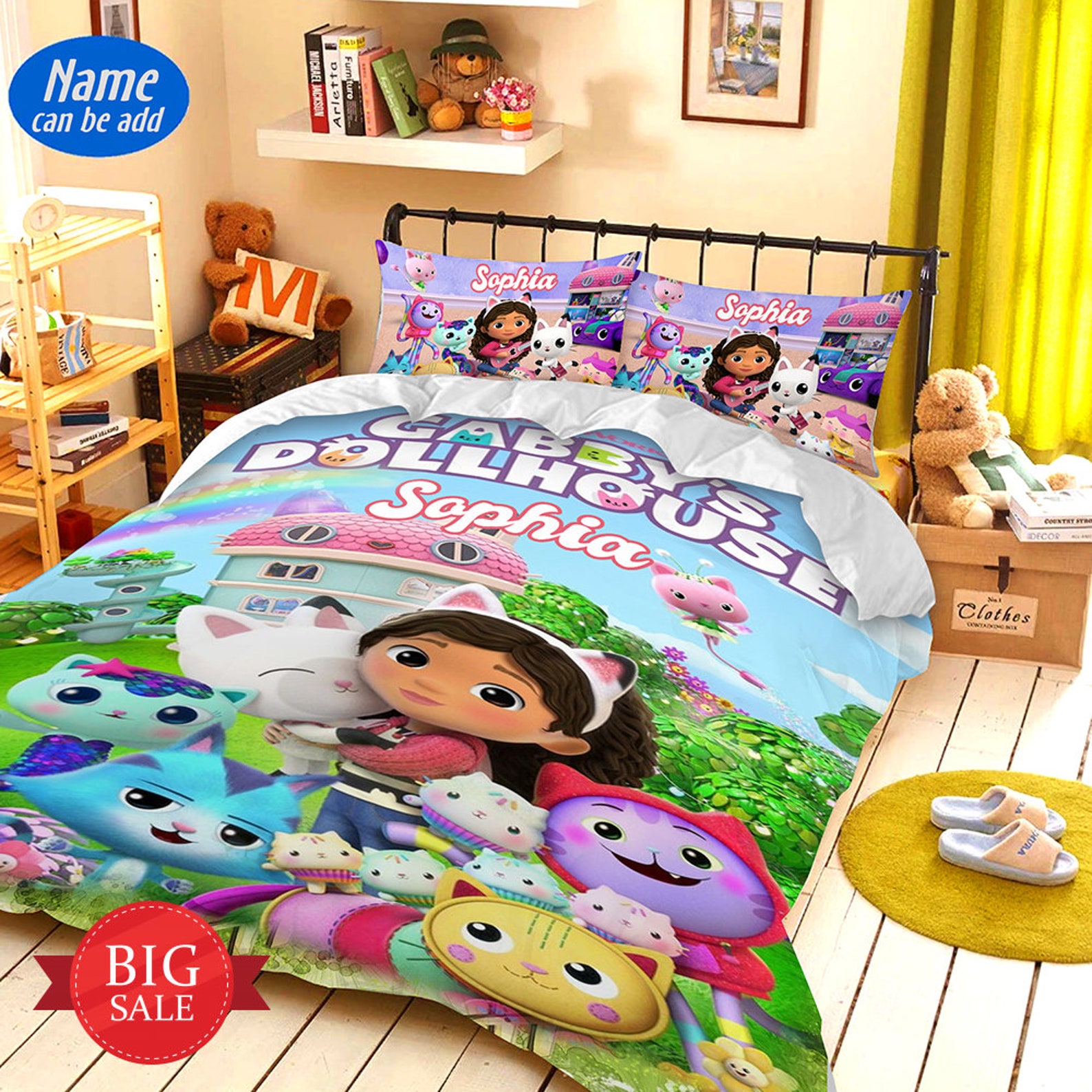 Custom Gabby's Dollhouse Duvet Cover Bedding Set Etsy