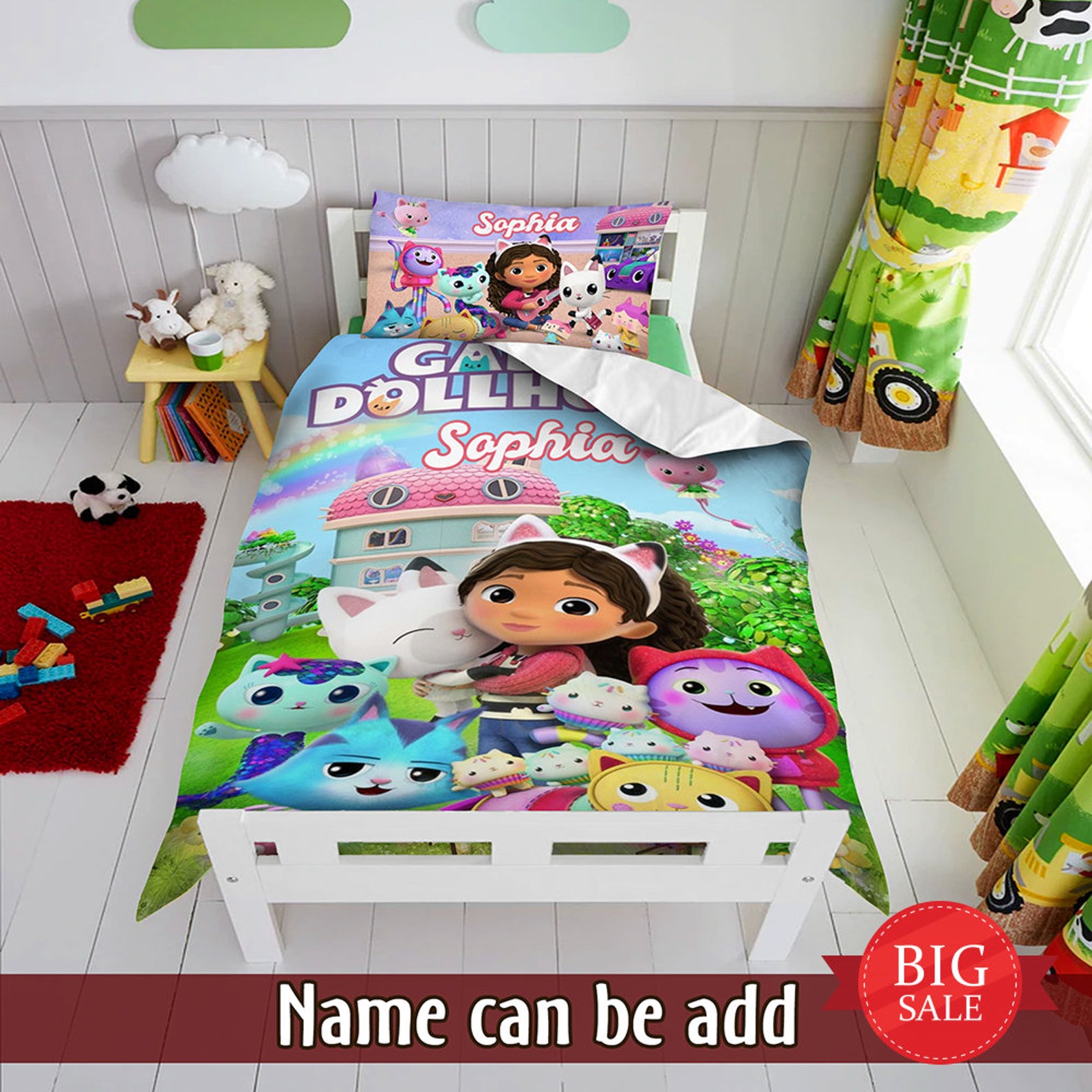 Custom Gabby's Dollhouse Duvet Cover Bedding Set Etsy