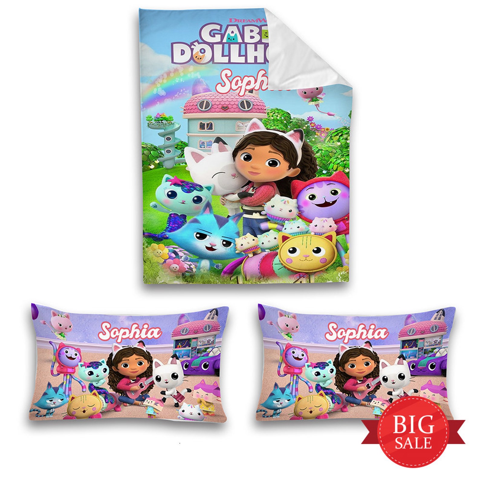 Custom Gabby's Dollhouse Duvet Cover Bedding Set Etsy