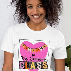 Personalized Teacher Name Shirt, Shirt for Teachers • School Spirit Tee • Teacher Back to School Outfit