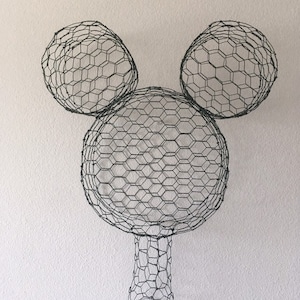 Mickey Silhouette Topiary Frame