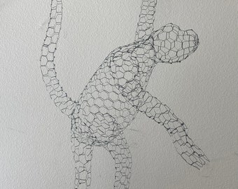 Monkey Topiary Frame