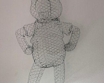 3 Foot Pooh Topiary Frame - Winnie the Pooh Garden Decor