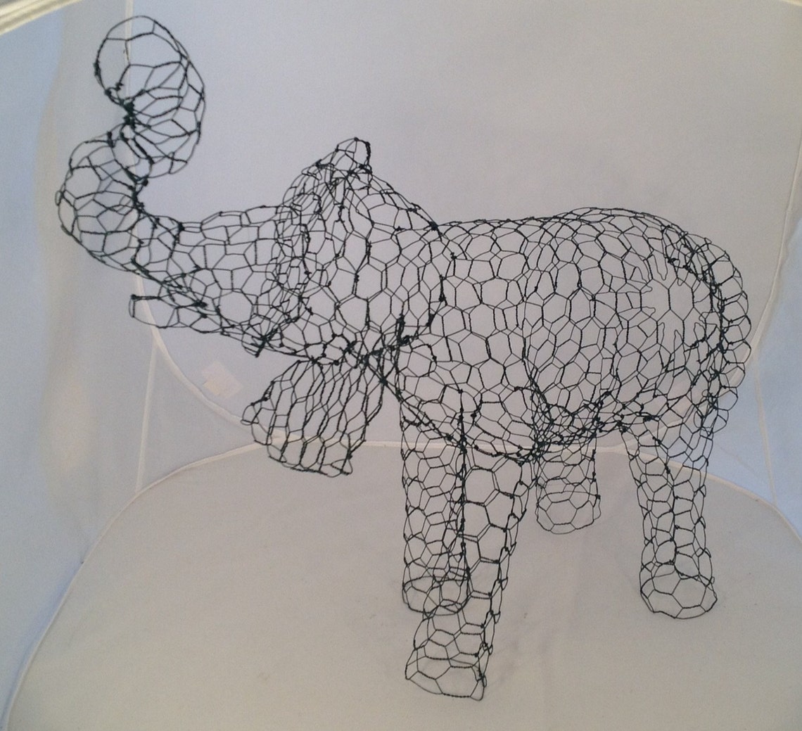Elephant Topiary Frame Etsy