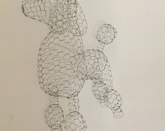 Poodle topiary frame