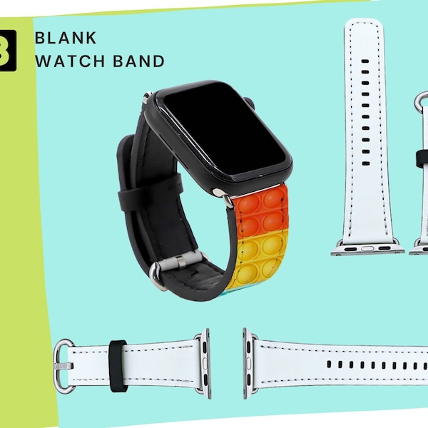 Sublimation Blanks Watchband Compatible with Apple Smart Watch 38-45mm -Diy- 2 Size by INNOSUB USA