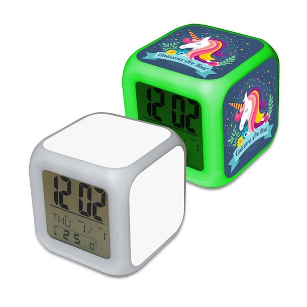 Sublimation Blank Digital LED Alarm Clock with aluminum Inserts by INNOSUB USA