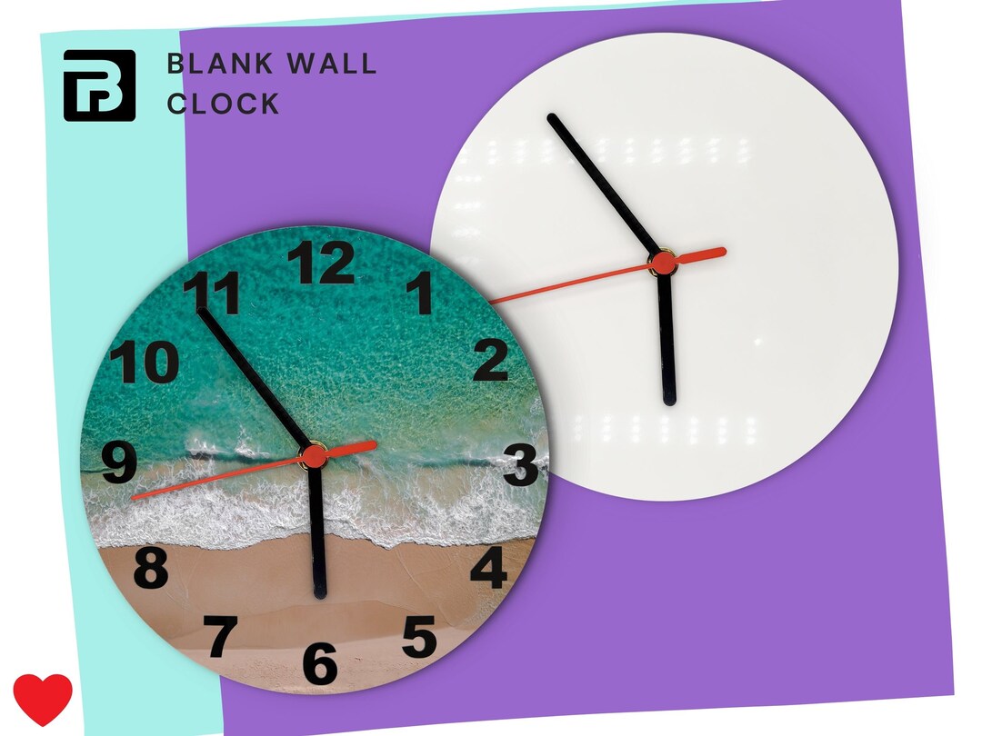 Sublimation Wall Clock Blank MDF Silent Clock Custom Home Decor Diy by ...