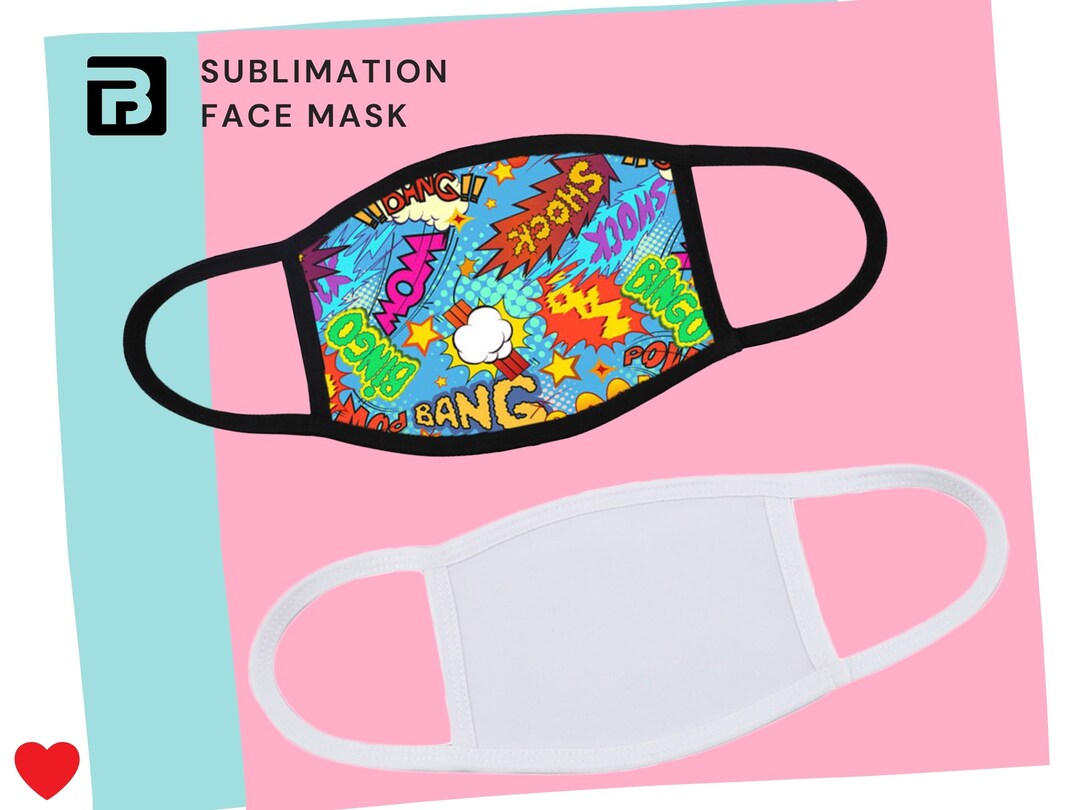 Sublimation Blank Face Mask Dust Protector Polyester With Etsy
