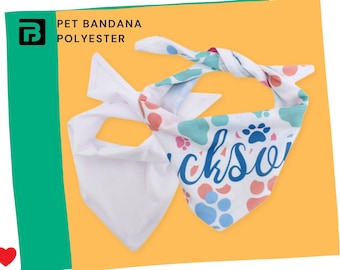 Sublimation Blank Pet Bandana Polyester 25" x 13" by INNOSUB USA