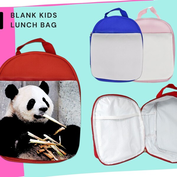 Sublimation Néoprène Sac À Lunch Blanc DIY Étudiant Isolation Sacs À
