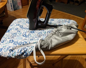 Tray Table Ironing Board Cover (reversible and removable)  with Insul-fleece