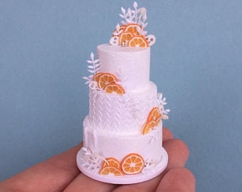 Wedding Cake Replica, Wedding Cake Ornament, 1st Anniversary Gift, First Christmas Ornament Married, Anniversary Ornament, Wedding Ornament