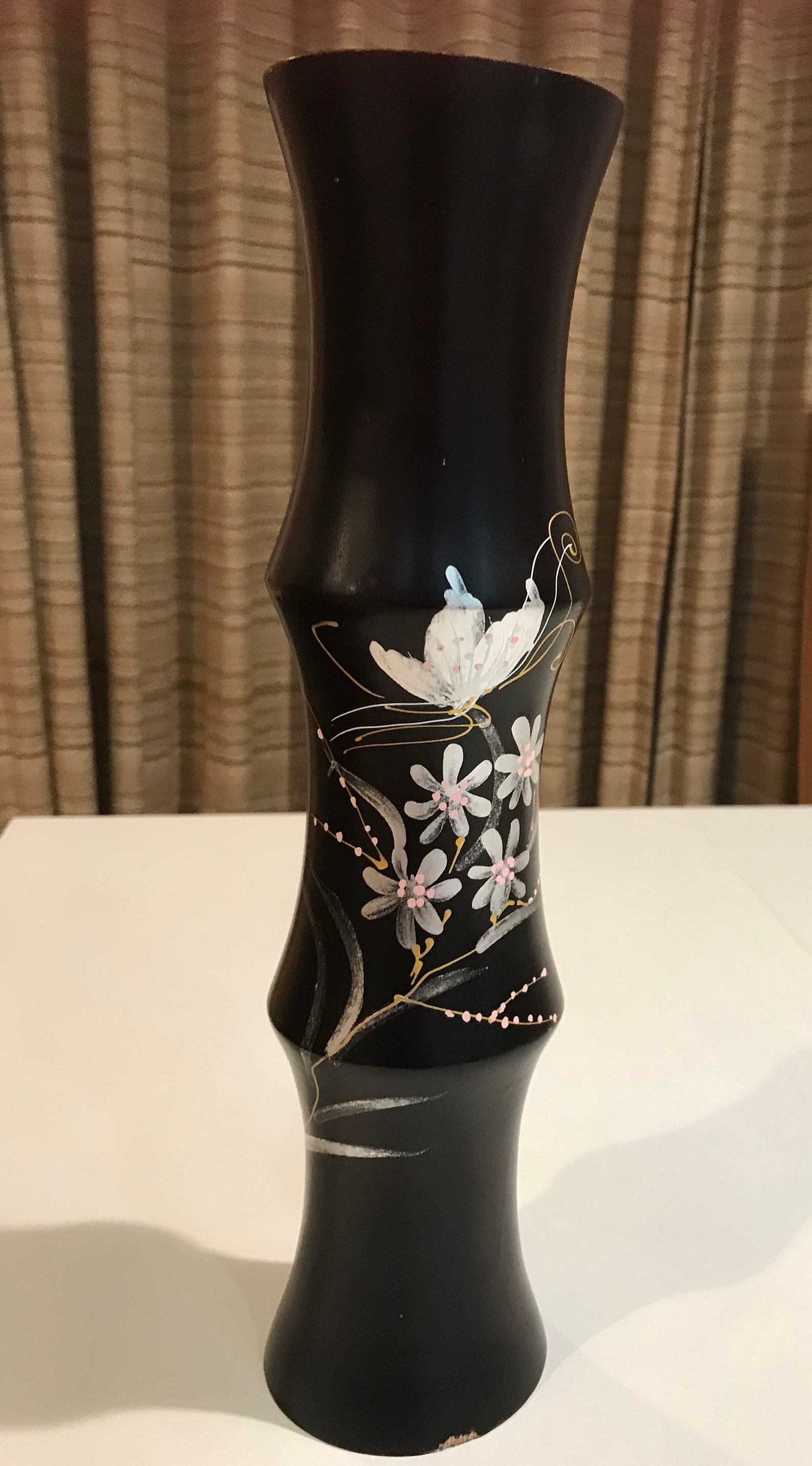 Japanese Wood Vase Made In Japan 30cm height 23cm Etsy