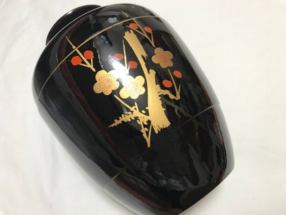 Japanese Vintage Lacquer Sakura Vase - image 1
