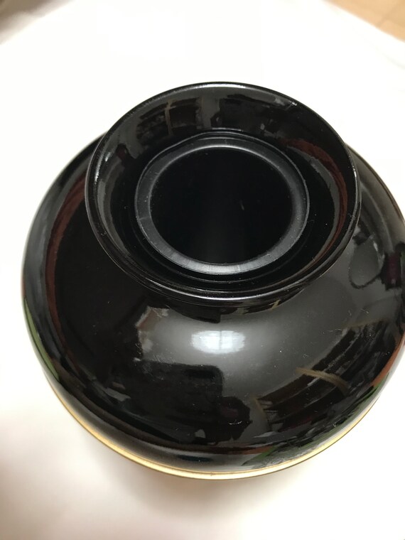 Japanese Vintage Lacquer Sakura Vase Gem