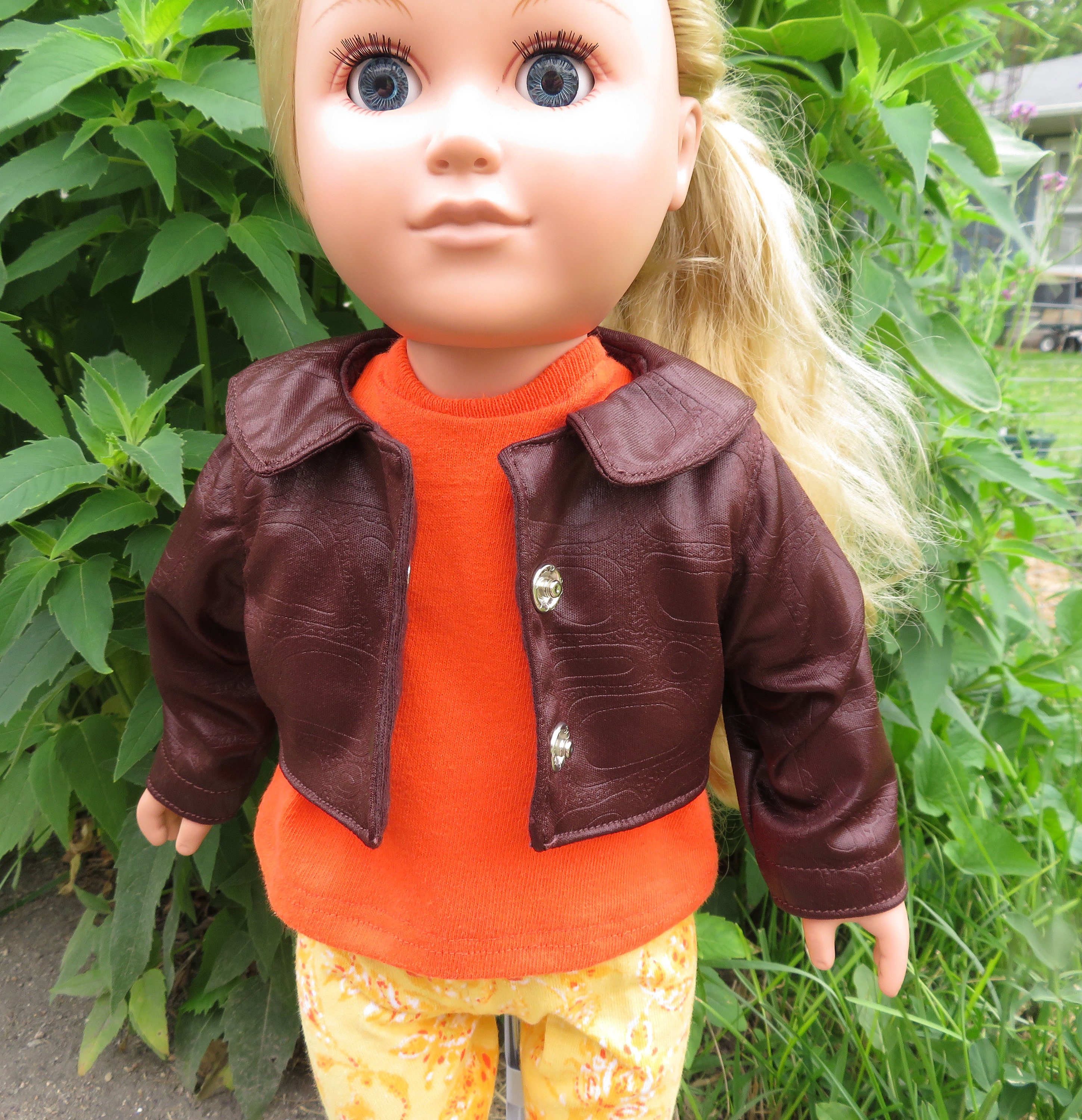 Vintage 1990s Leather American Eagle Embroidered Jacket