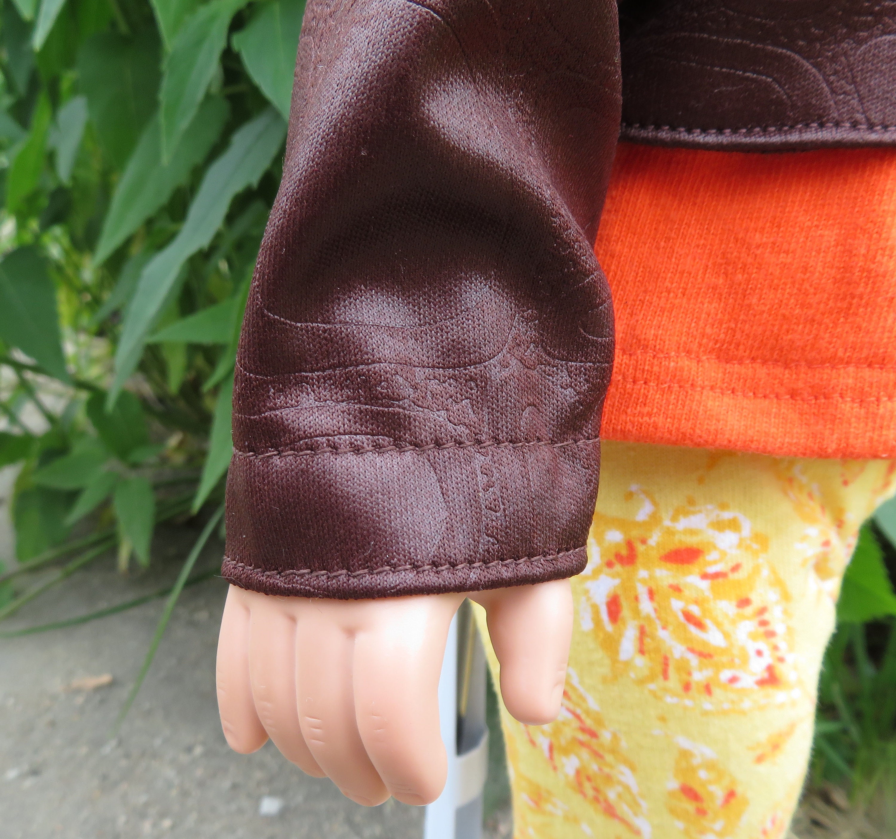 Leather Look Short Body Jacket for American Girl or Other 18 Etsy