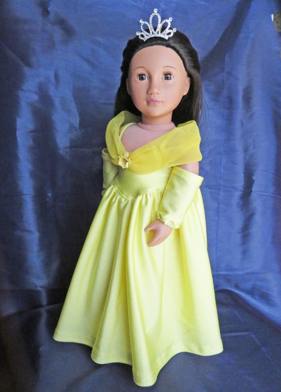 18 doll princess dress Princess Doll Dress: Lace Tulle Gown for 18