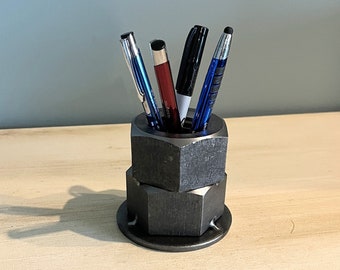 Giant Nut Pen and Pencil Holder - Industrial Automotive