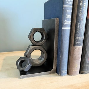 Industrial Bookends - Giant Nuts
