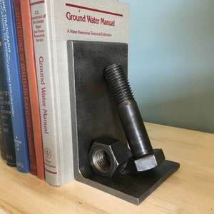 Industrial Bookends - Giant Nut and Bolt
